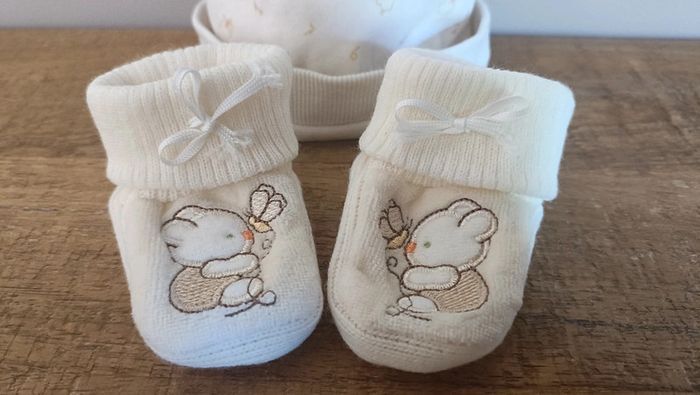 Bonnet + Chaussons naissance - photo numéro 2