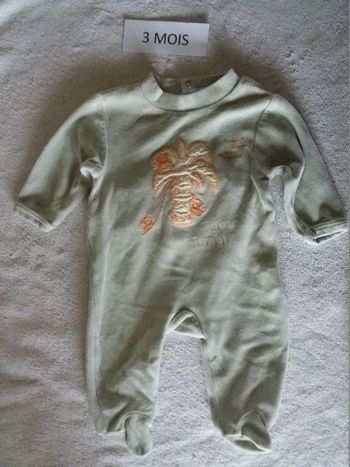 Pyjama velours 3 mois