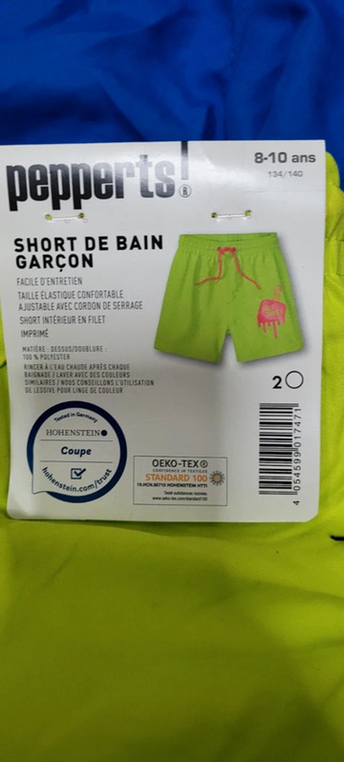 Short de bain neuf avec étiquette 8/10 ans - photo numéro 3