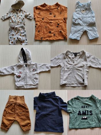 Lot de vêtements bébé garçon taille 1 mois