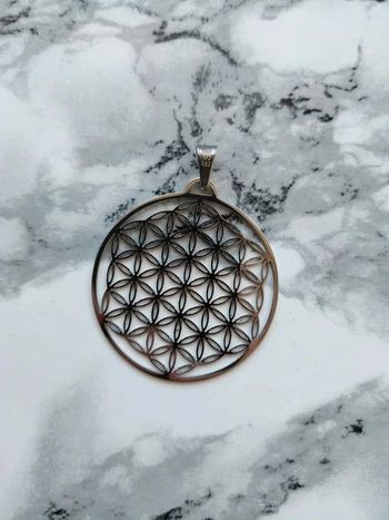 Pendentif aztèque vintage argent