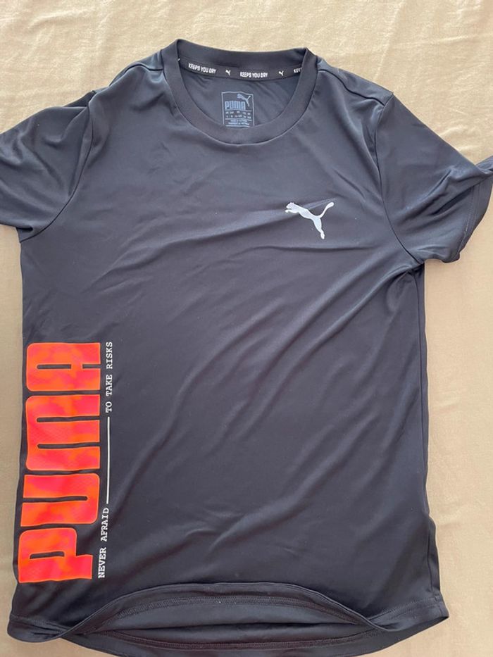 T-shirt Puma noir 12 ans