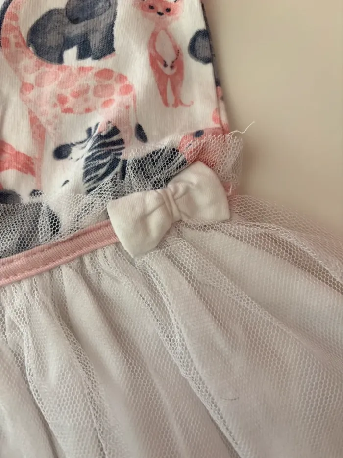 Robe motifs animaux tulle 9M - photo numéro 5