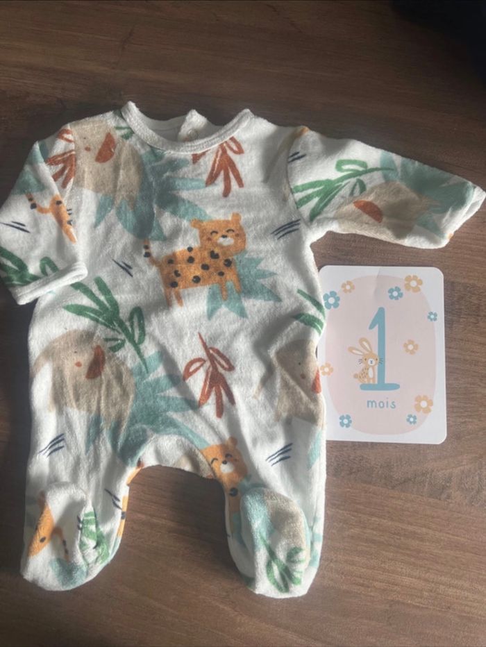 Pyjama velours 1 mois