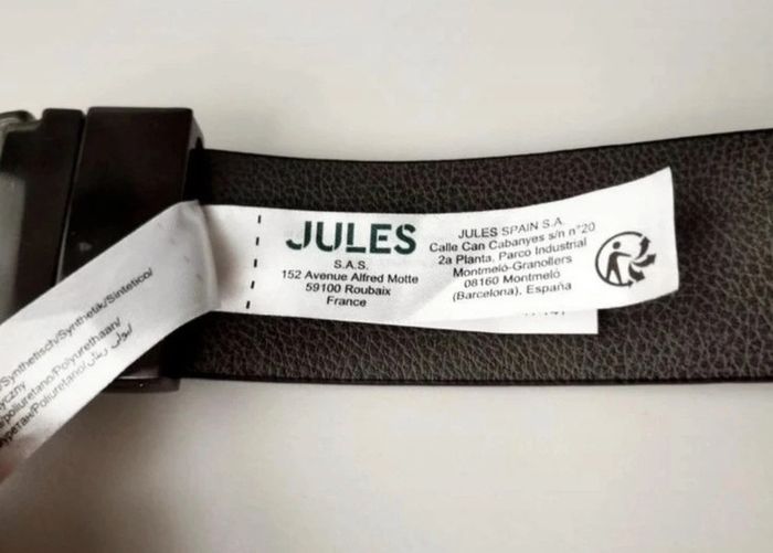 Ceinture en cuir chic avec plaque métalique - photo numéro 4