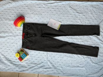 jean noir délavé slim taille 34 jennyfer