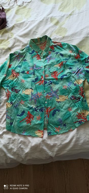 Chemisier imprime t. 42