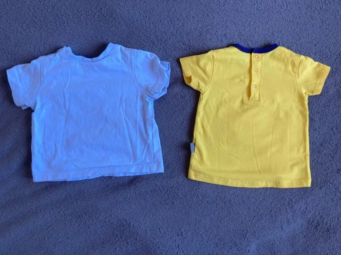 Lot 2 tee shirts bebe 12 mois - photo numéro 2