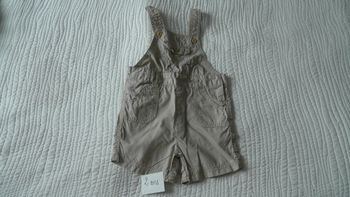 Salopette short beige Kiabi 2 ans