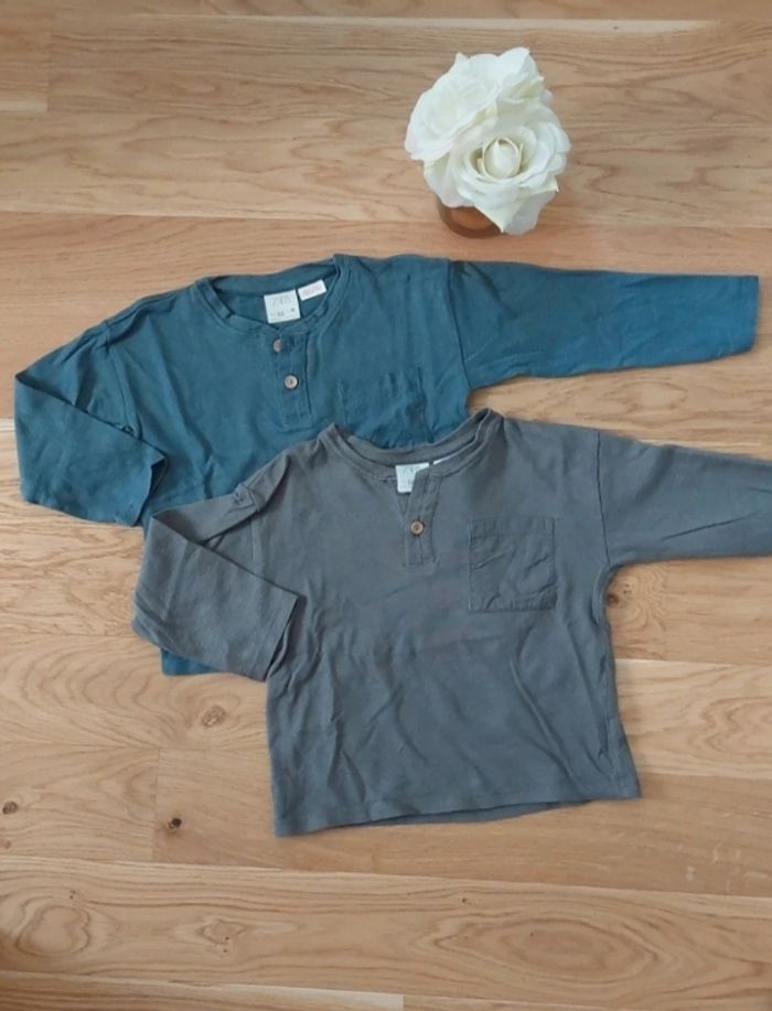 Tee shirt manche longue Zara 2-3ans - photo numéro 2