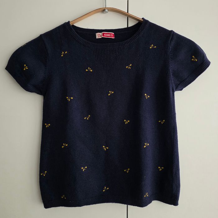 Pull manches courtes Du Pareil Au Même, taille 6 ans