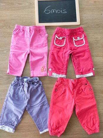 Pantalons fille taille 6mois