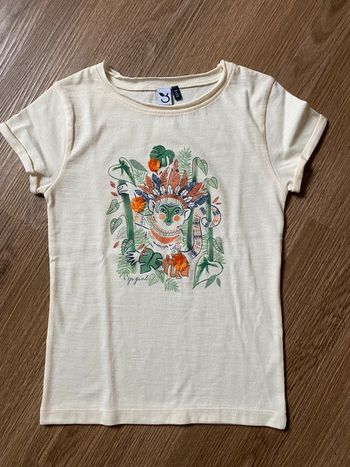 Tee shirt MC 3 pommes fille 5 / 6 ans neuf