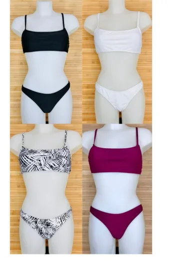Lot de 4 maillots de bain pour femme taille S coupe échancrée