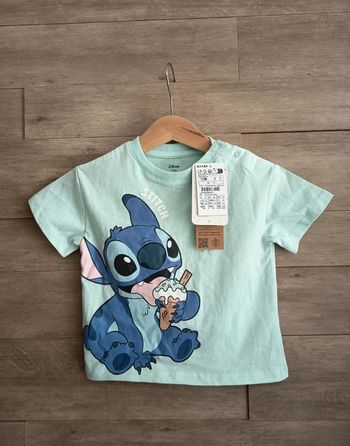 T-shirt Disney Baby Stitch 12 mois neuf étiquettes