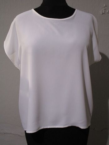 Top fluide blanc Christine Laure 40 comme neuf