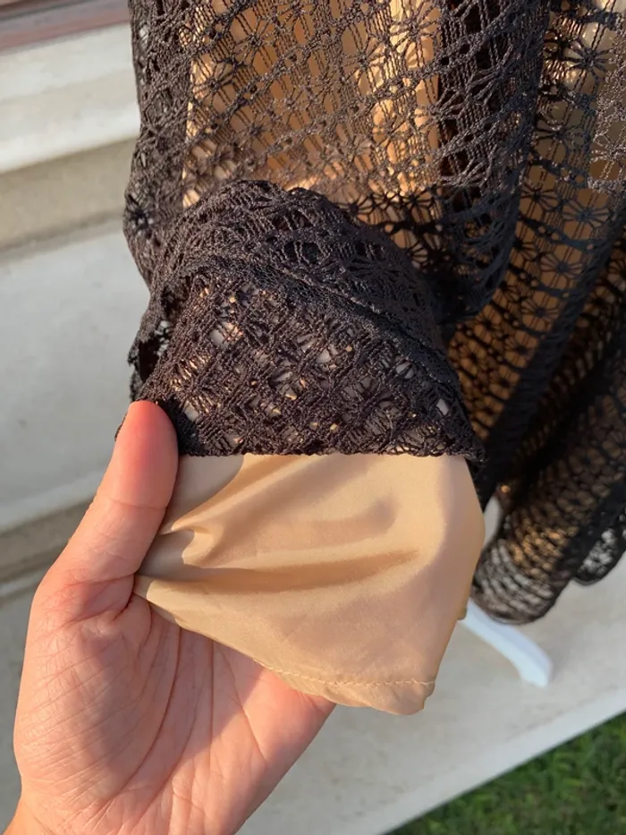 Robe Sinéquanone noire en dentelle taille S - photo numéro 15