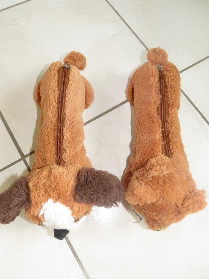 lot de 2 trousses en peluche - photo numéro 2