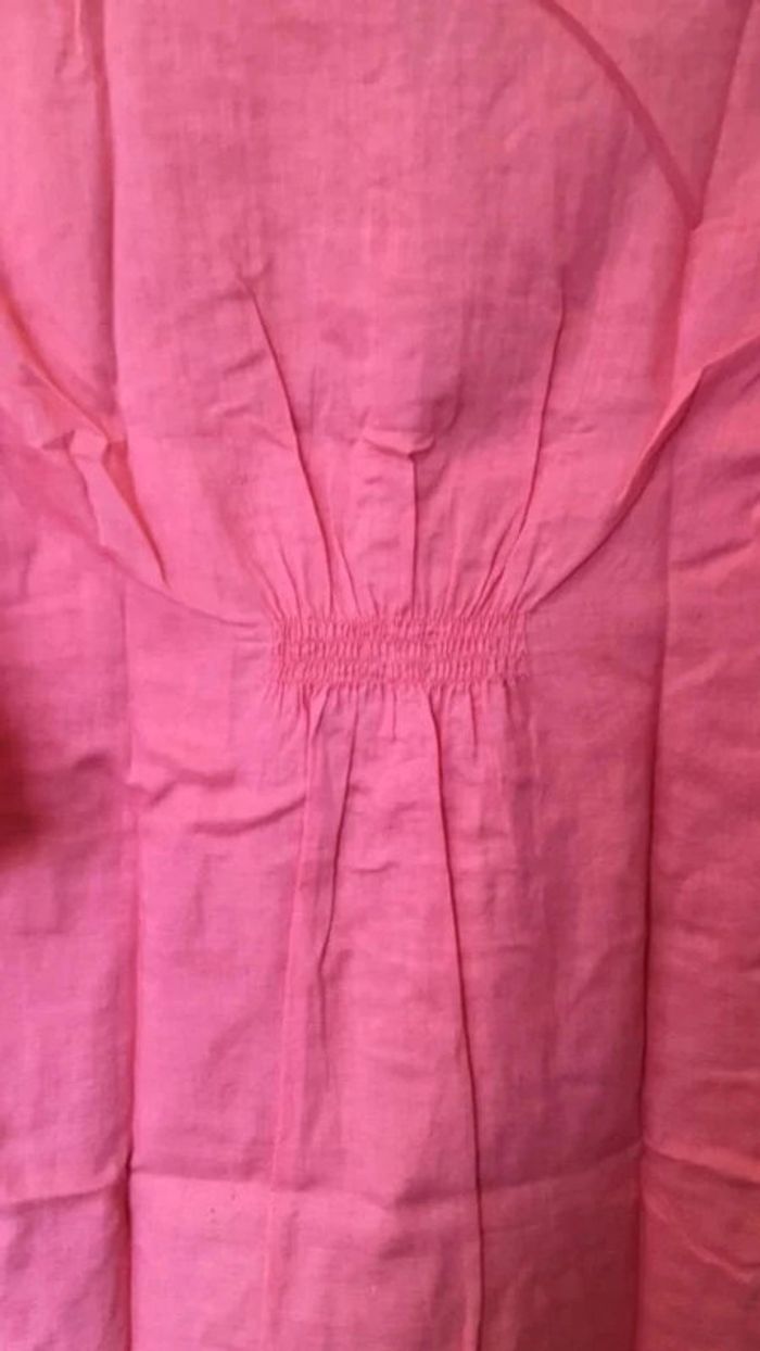 Tunique Camaïeu corail en coton taille 34 - photo numéro 3