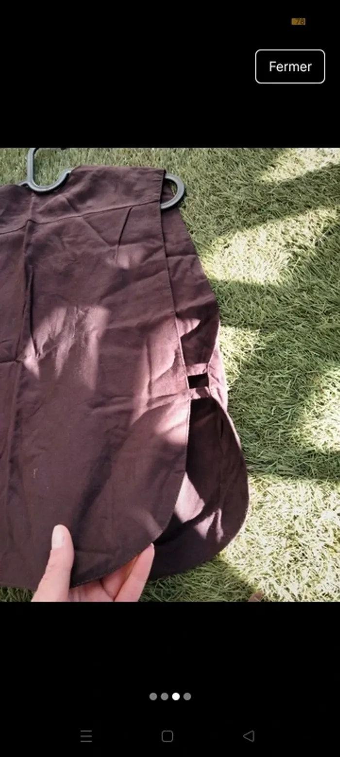 Veste sans manches Marron Taille L - photo numéro 5