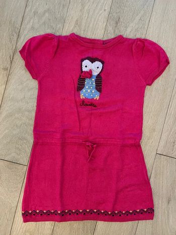 Vends robe pull rose fuschia fille 6 ans de sergent major bon état