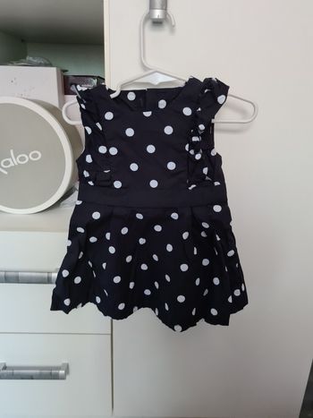 Robe bleu marine et blanc