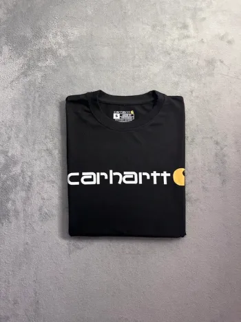 T-shirt Carhartt Crewneck Loose Fit – Noir – Big Logo – Taille S