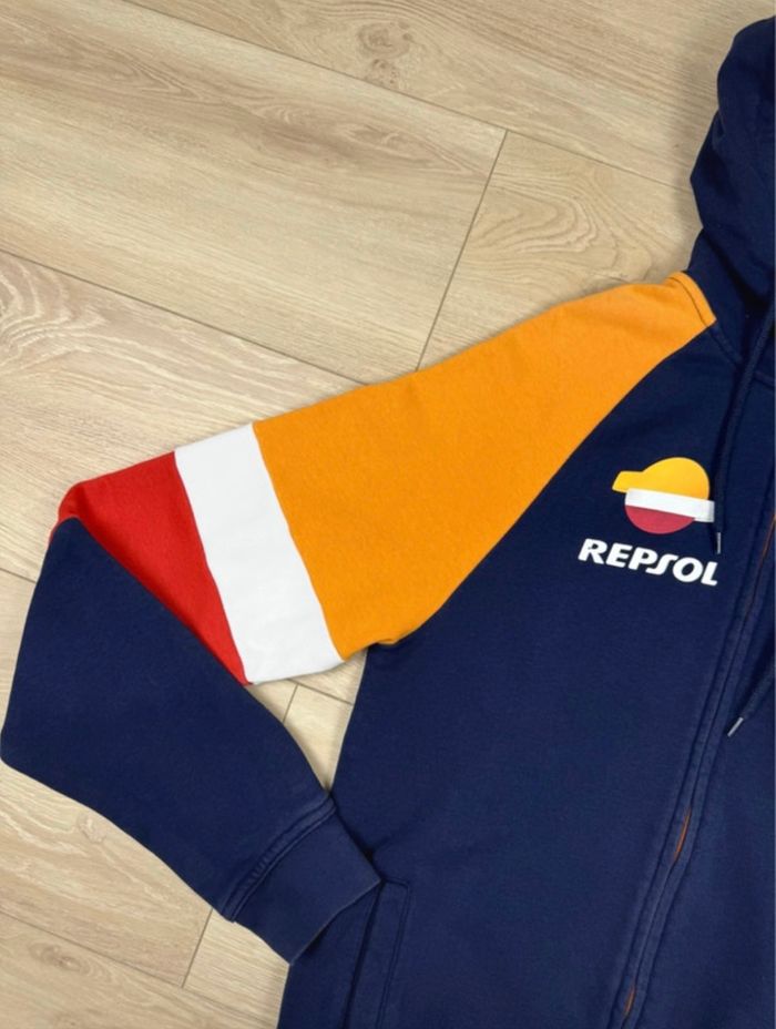 Sweat zippé Honda Repsol Motorcycle Bike Rare - photo numéro 4