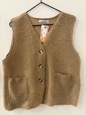 Gilet sans manches camel