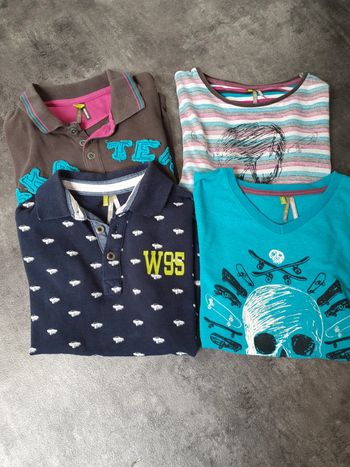 Lot polos/t-shirts garçon 8 ans orchestra très bon état