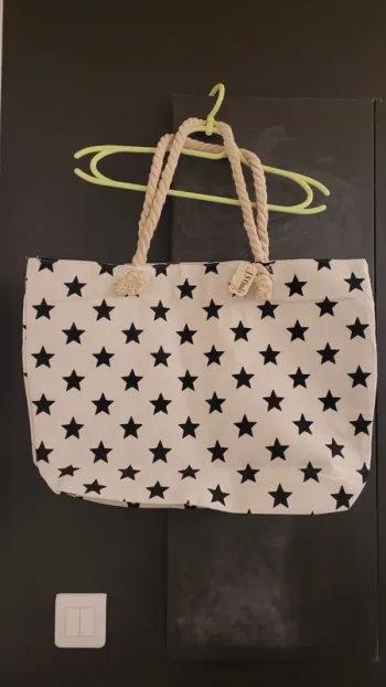 Sac cabas avec pochette motif étoile 🌟