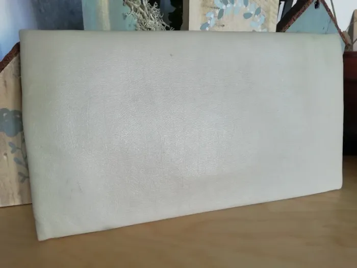 Pochette trousse chic vintage rétro cream white blanc ivoire - photo numéro 3