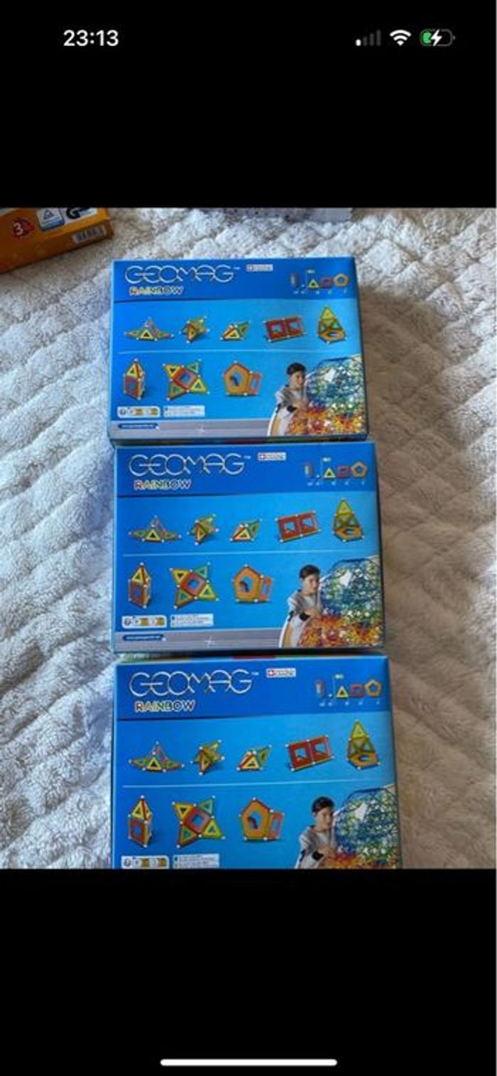 Lot de 3 boites neuves de Geomag rainbow - photo numéro 5