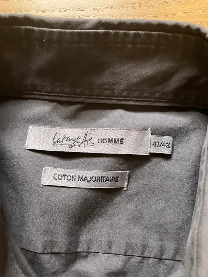 Chemise grise galeries lafayette coupe droite - photo numéro 3