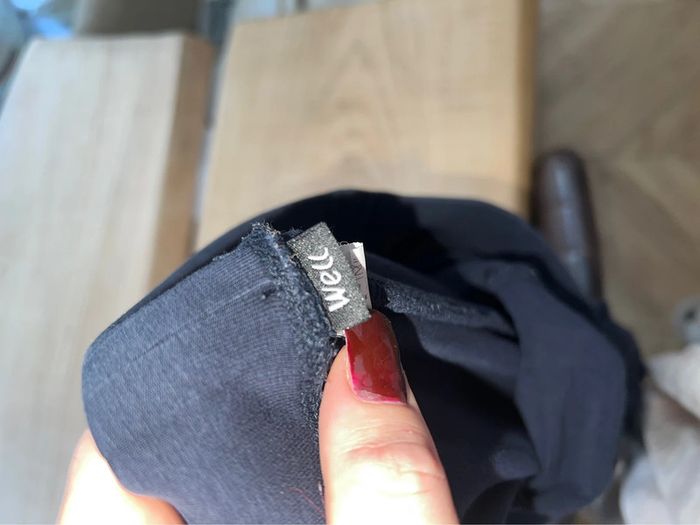 Legging épais femme bleu marine bi matière taille S M 36 38 - photo numéro 2