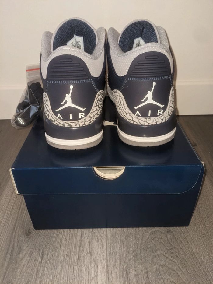 Nike Air Jordan 3 georgetown midnight navy 2021 facture BSTN - photo numéro 2