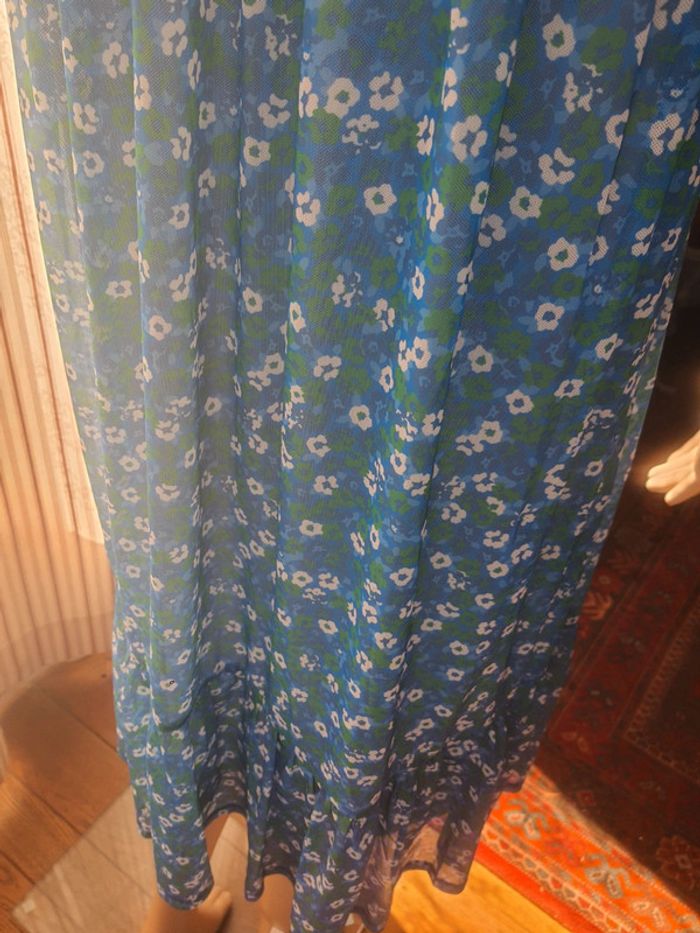 Robe Bel & Bo bleue flories taille 40 - photo numéro 8