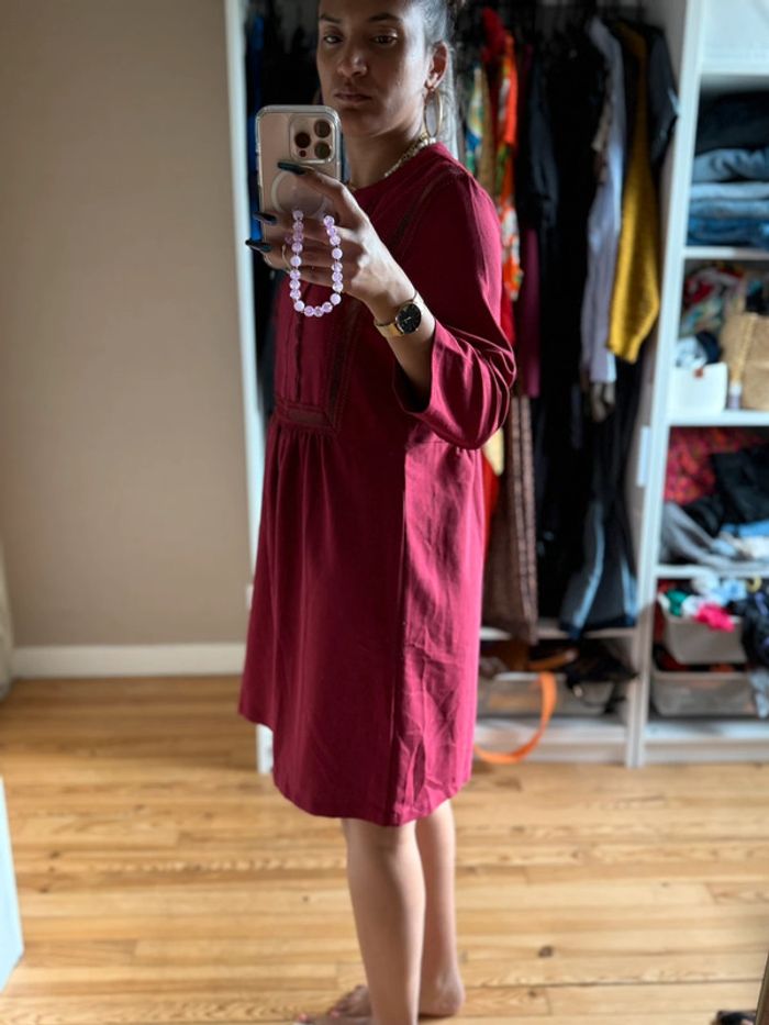 Robe bordeaux dentelle best mountain - photo numéro 5