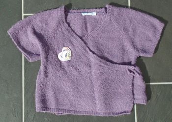 Joli cache coeur Minnie tout doux fille 2 ans