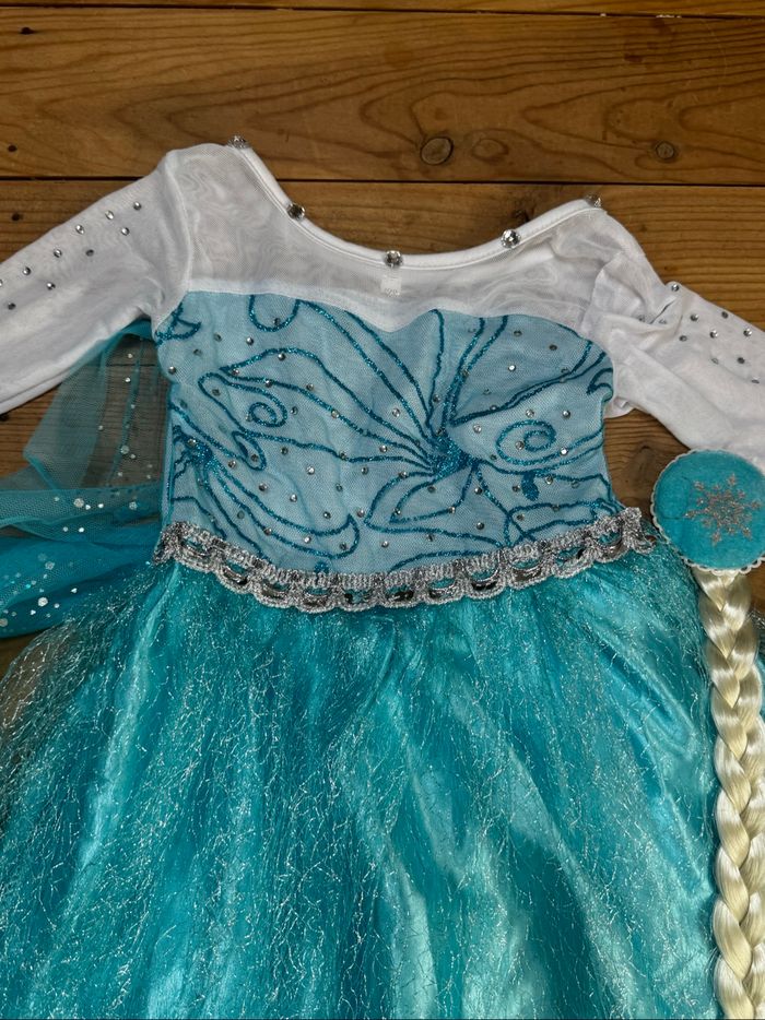 Déguisement reine des neiges taille 100 - photo numéro 5