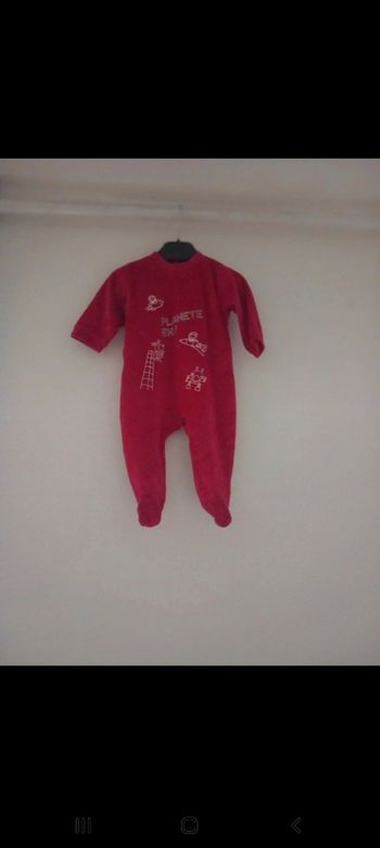 Pyjama 3mois rouge