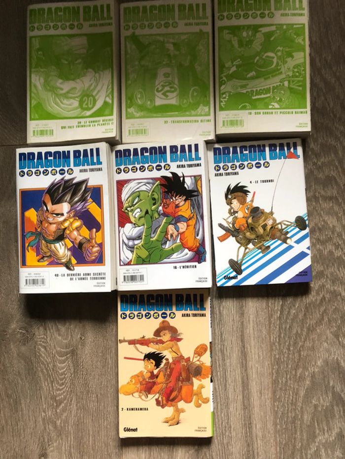 Lot de 7 mangas Dragon Ball