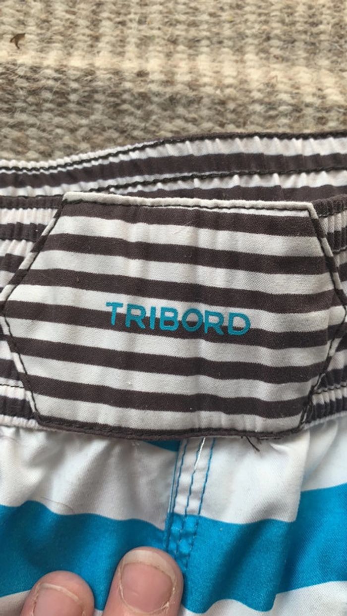 Short de bain taille M marque décathlon rayures - photo numéro 5