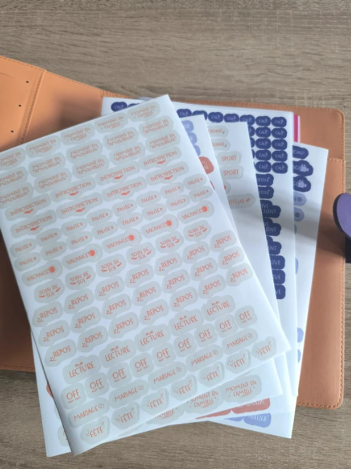 Mon agenda business coach en cuir mauve - photo numéro 4