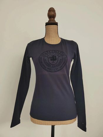 Tee-shirt manches longues  Taille M Bleu marine Tommy Hilfiger Excellent état