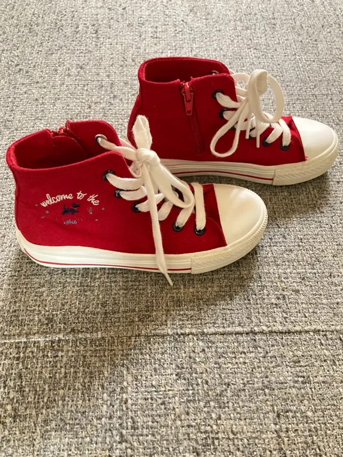 Chaussures montante type converse - photo numéro 5