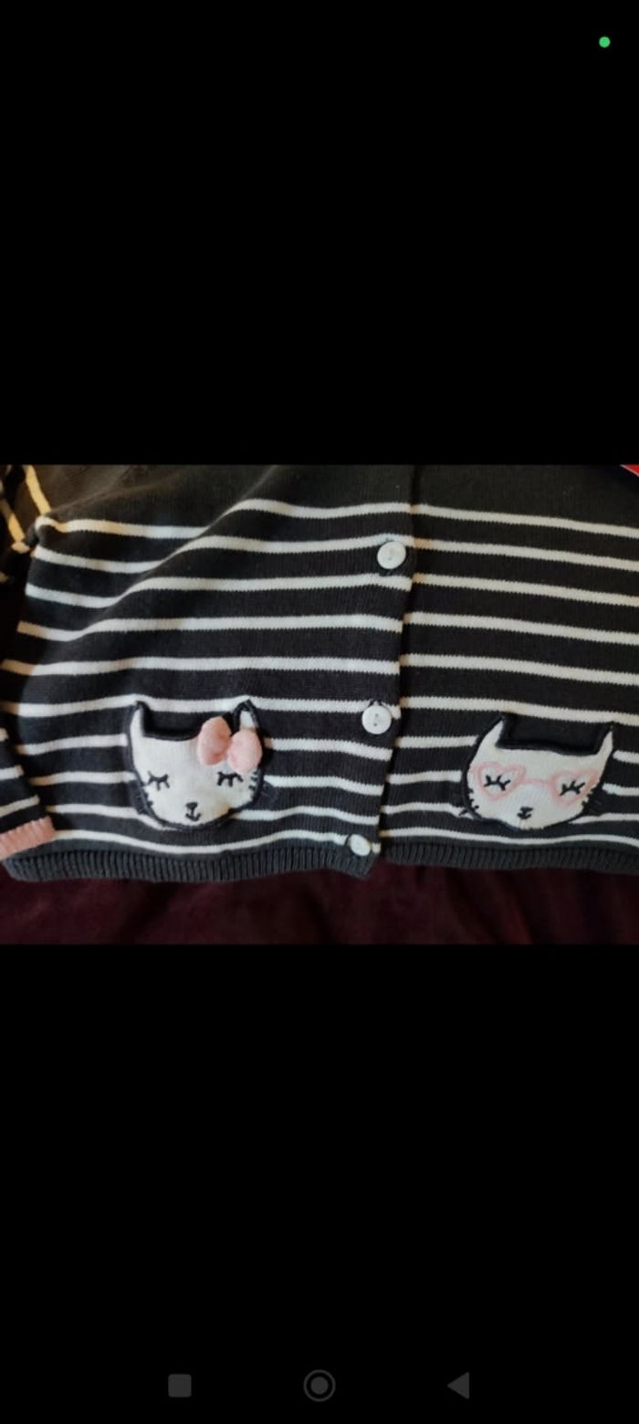 Gilet a rayure du pareil au même 9 mois - photo numéro 2