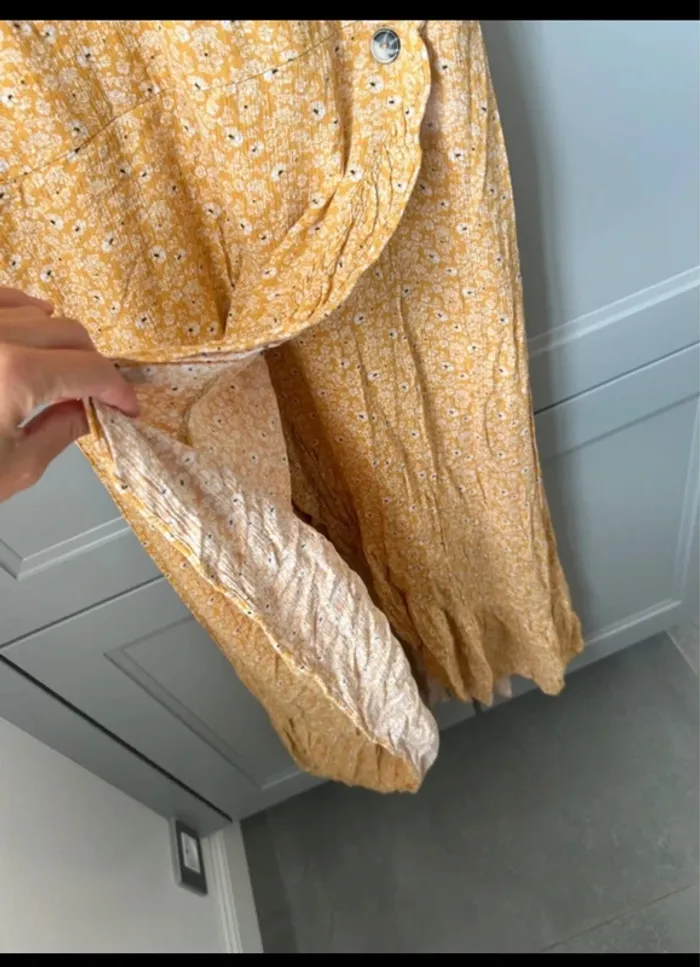 Robe longue fleurie bonobo jaune - photo numéro 4