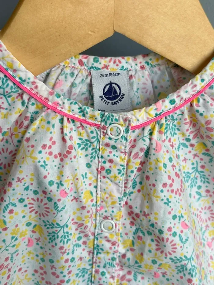 Blouse été Petit bateau fille 24 mois Tbe - photo numéro 2