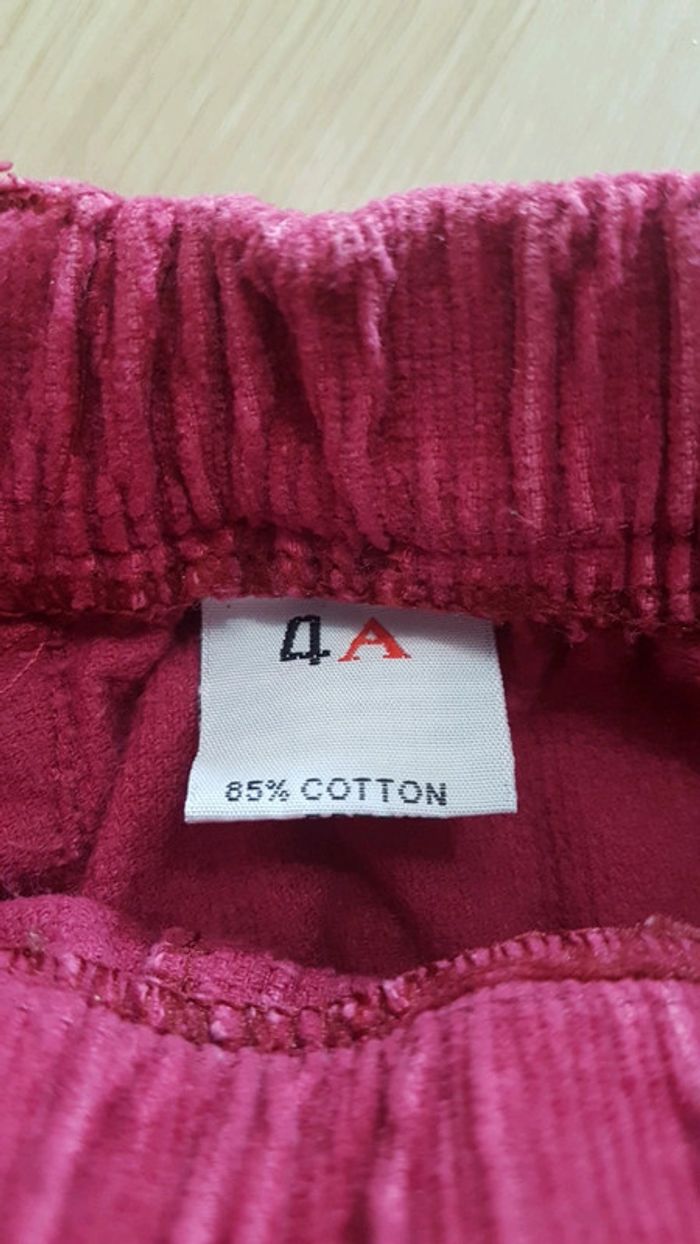 Pantalon rose avec jupette 4 ans - photo numéro 4